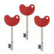 Set of 3 LOKKO NKS Radar Disabled Toilet Keys with Red Bows for Easy Access in UK