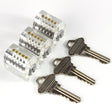 Security Pins Clear Practice Lock Set