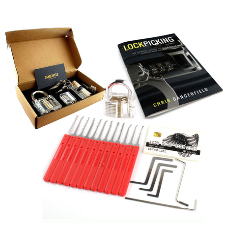 DIAMOND Lock Picking Kit - Lock Picks, Clear Practice Lock, Spy Kit, Beginners Guide and More