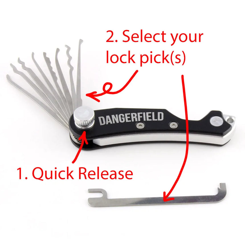 Dangerfield SKELETON Lock Pick EDC Covert Entry Multi-Tool 