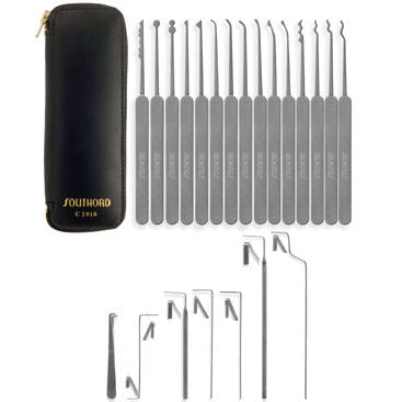 SouthOrd Finest 22 Piece Slimline Lock Pick Set C2010 - UKBumpKeys