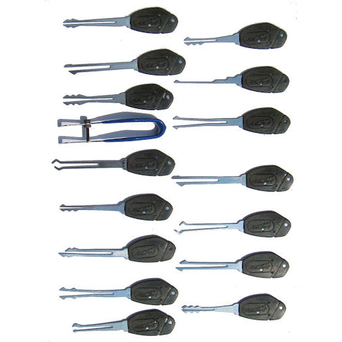 KLOM Wafer Lock Rakes - Lock Picks for Double Sided Locks - UKBumpKeys