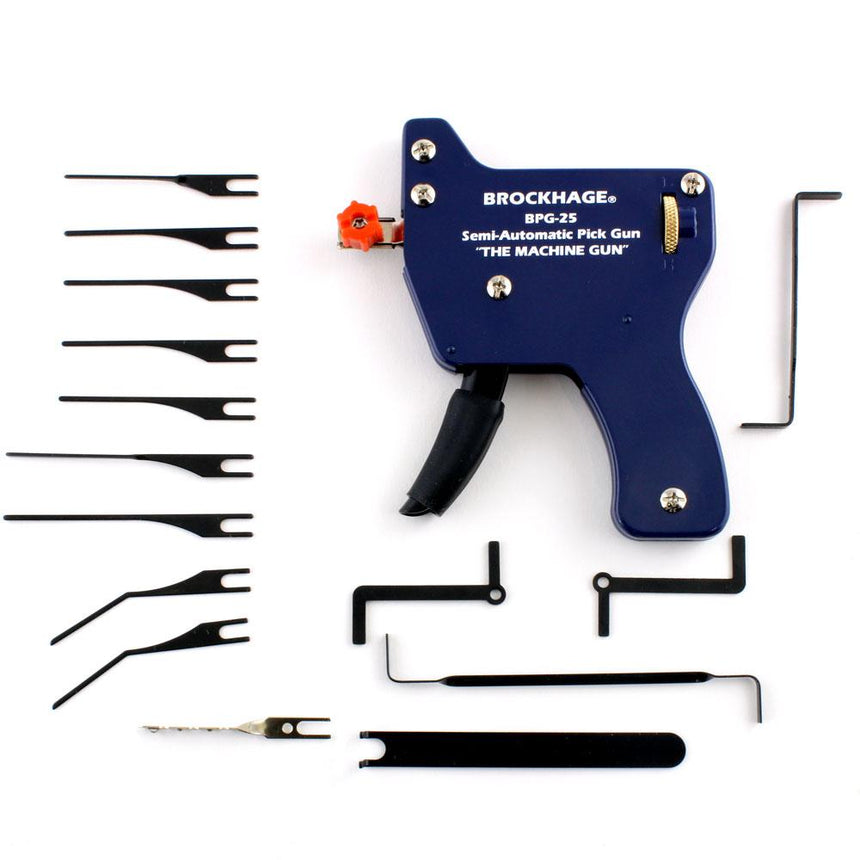 Brockhage Semi-Automatic Lock Pick Gun + 15 Needles - UKBumpKeys