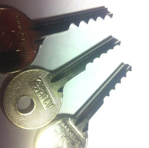 3 Piece Ultimate Bump Key Set for Lock Bumping (Reverse)