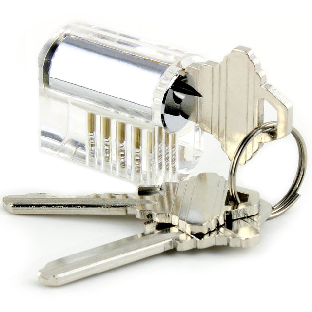 Dangerfield Clear Acrylic Practice Lock - Standard Pins - UKBumpKeys