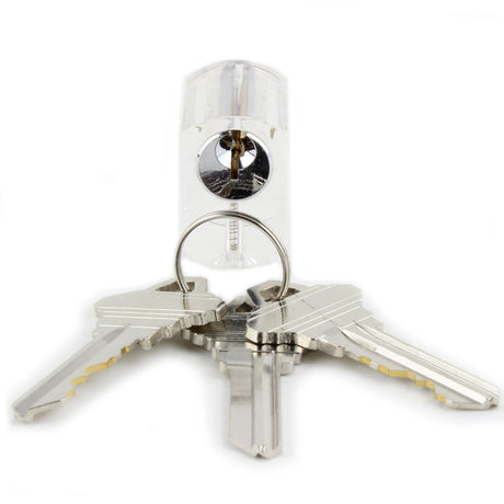 Dangerfield Clear Acrylic Practice Lock - Standard Pins - UKBumpKeys