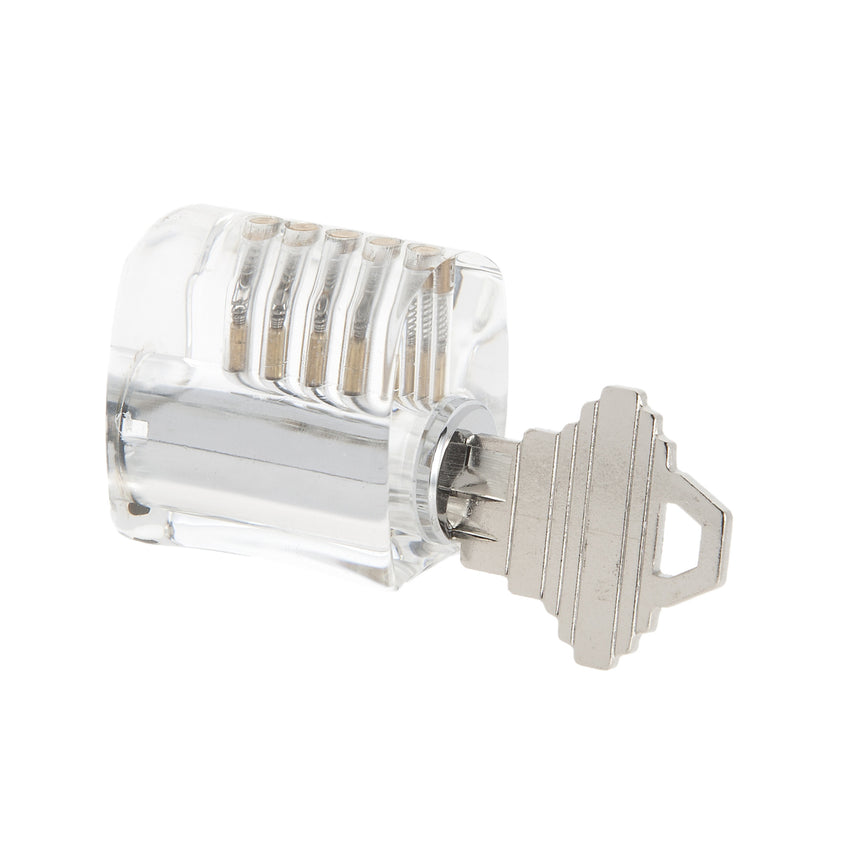 Dangerfield Clear Acrylic Practice Lock - Standard Pins - UKBumpKeys