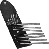 Multipick ELITE Beginner Lock Pick Set 13 piece with case, ideal for ambitious beginners learning to pick locks, designed by Christina Palmer