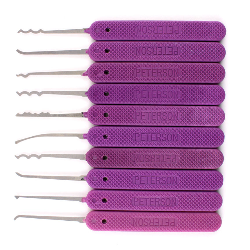 Peterson's 'Just Picks' EURO Slender Set -  0.018" - UKBumpKeys