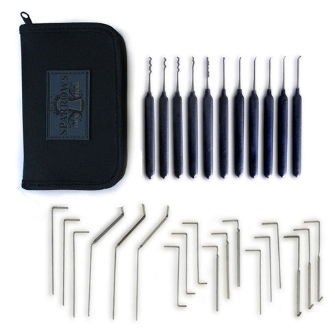 Sparrows Deluxe Wizzwazzle Pro Lock Pick Set - UKBumpKeys