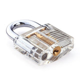 Clear Practice Padlock with Visible Mechanism - Lock Picking Training : Starter Difficulty - UKBumpKeys