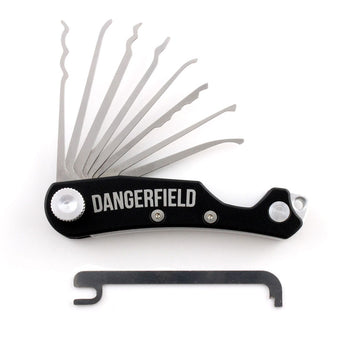 Dangerfield Nano SLIMLINE Covert Lock Pick Rake set - 0.6mm + Leather wallet
