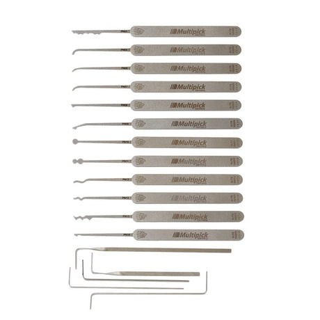 Multipick ELITE 17 Piece Professional Lock Pick Set + Case - UKBumpKeys