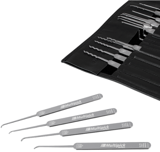 Lock Noob 39 piece Essential lock pick set detail