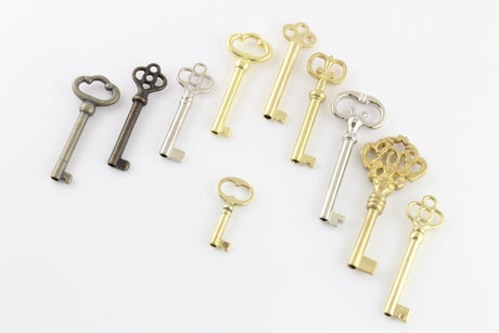 10 Piece Bit + Barrel Skeleton Key Selection - UKBumpKeys