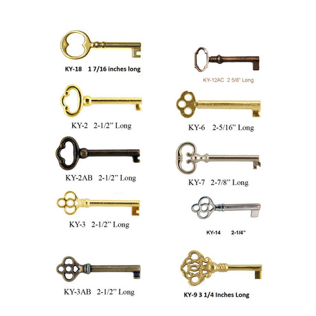 10 Piece Bit + Barrel Skeleton Key Selection - UKBumpKeys