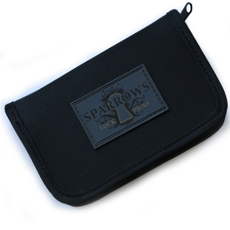 Sparrows 'Sherman Case' durable lock pick case in large size, featuring secure storage for various lock picking tools.